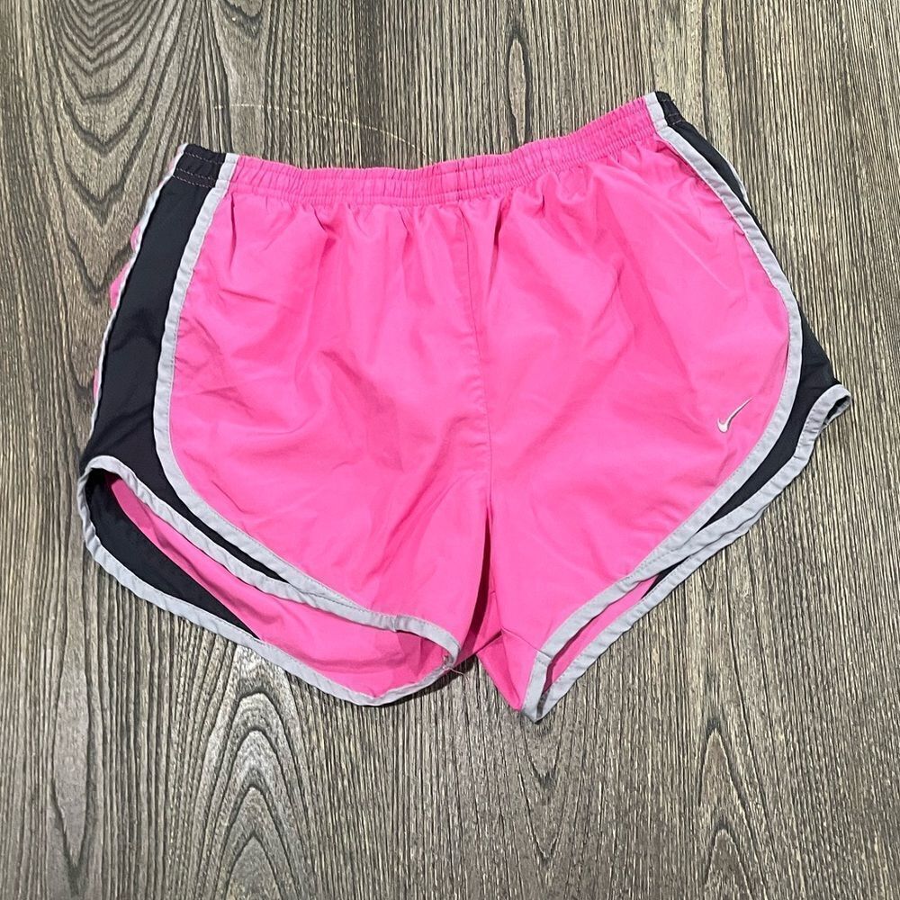 Nike Dri-Fit Athletic Running Short High Rise Elastic Waist Pull-On Pink Size S